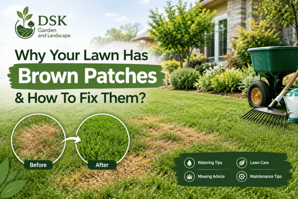 Why Your Lawn Has Brown Patches & How To Fix Them?