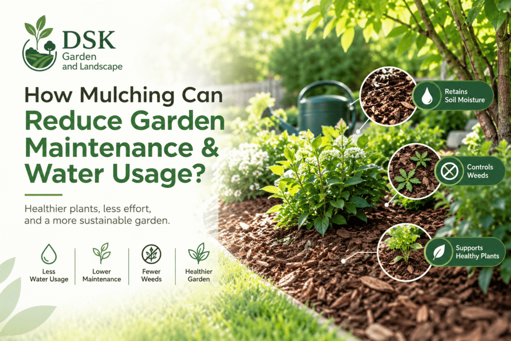 How Mulching Can Reduce Garden Maintenance & Water Usage? 