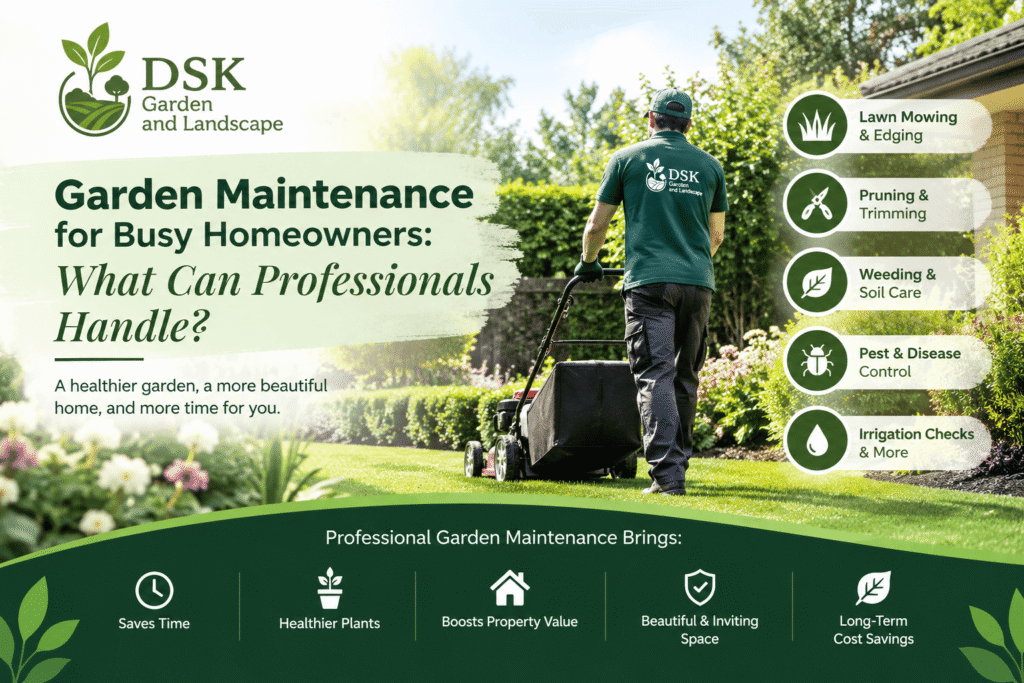 Garden maintenance for busy homeowners: what can professionals handle?